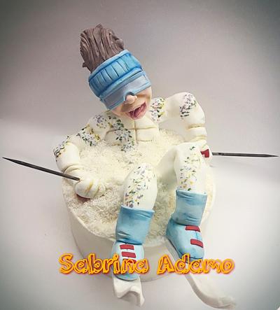 Lo sciatore distratto - Cake by Sabrina Adamo 