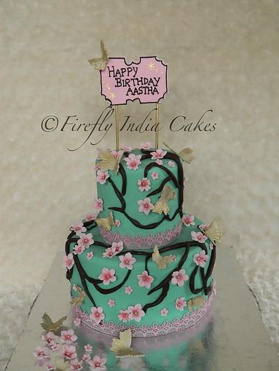 Tiffany blossoms. - Cake by Firefly India by Pavani Kaur