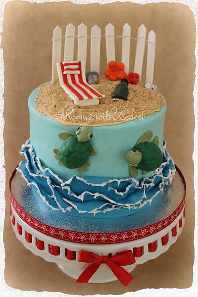 Day at the Beach - Cake by AlwaysWithCake