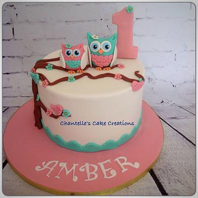 Look whoo is one - Cake by Chantelle's Cake Creations
