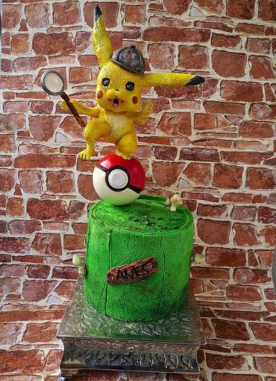 Detective Pikachu Cake  - Cake by Alhida (Date my Cake)