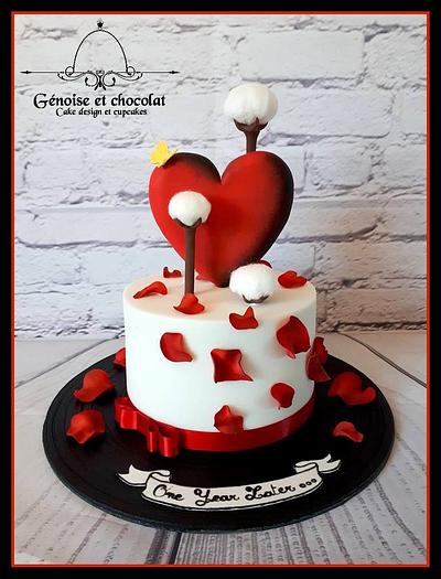 cotton wedding and rockabilly cake - Cake by Génoise et chocolat