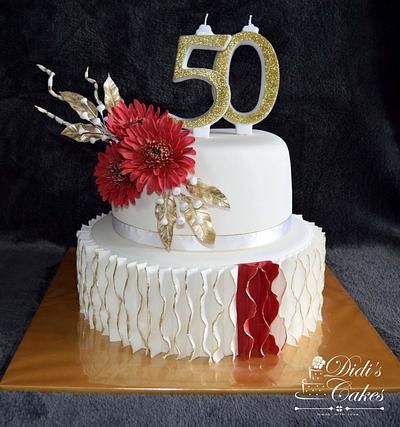 50th birthday - Cake by Didis Cakes