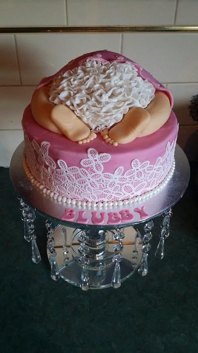 baby shower cake  - Cake by Helen's cakes 