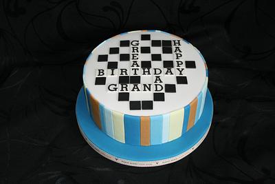 Never a cross word..... - Cake by Judy