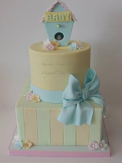 Babyshower Birdhouse - Cake by Shereen