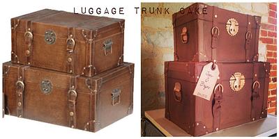 Luggage Trunk Wedding Cake - Cake by Emma Waddington - Gifted Heart Cakes