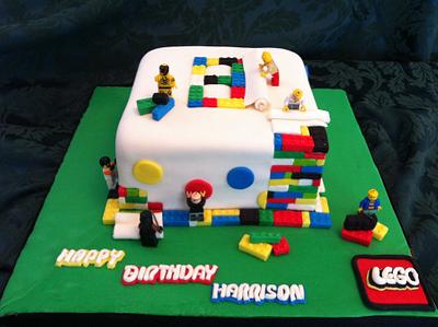 Lego construction cake - Cake by Sweet Scene Cakes
