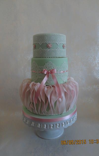 Lace & Ruffles - Cake by K’nash cakes