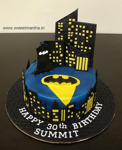 Batman design cake - Cake by Sweet Mantra Homemade Customized Cakes Pune
