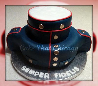 Marine Uniform Cake - Cake by Genel