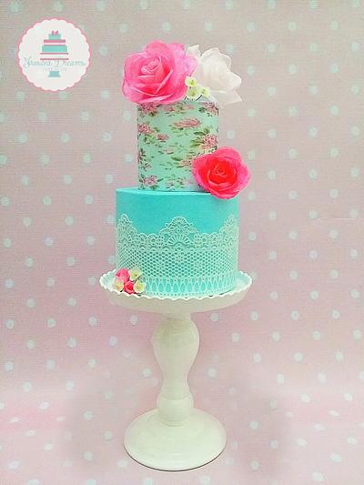 Shabby Chic Love - Cake by Frosted Dreams 