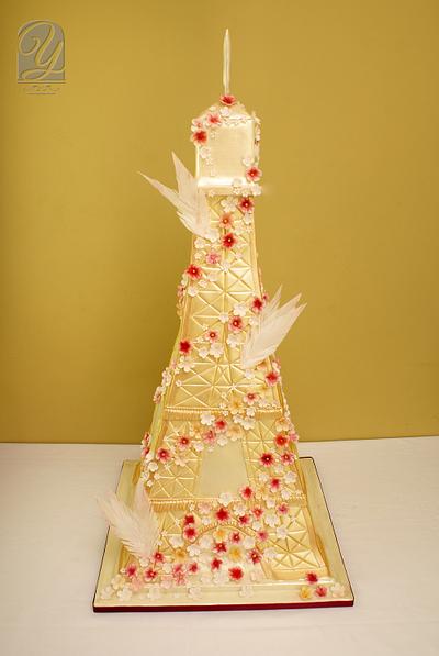 Tower of Love Cake - Cake by UNIQUE CAKES, by Yevnig