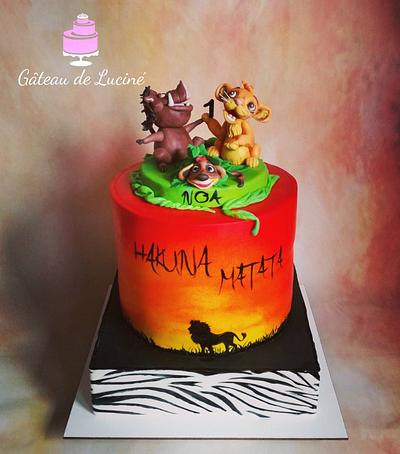 HAKUNA MATATA (all hand painted)  - Cake by Gâteau de Luciné