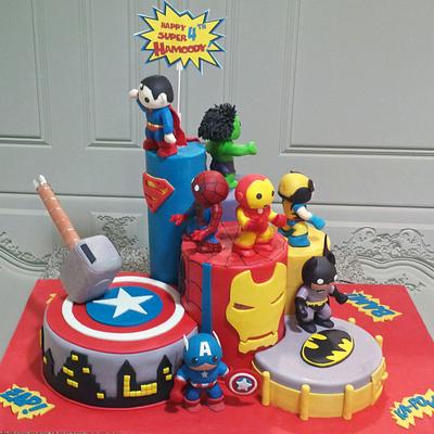 The Ultimate Super Heroes - Cake by Maya Delices