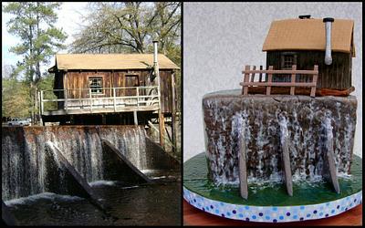 Historical Grist Mill & Waterfall - Cake by Cakes ROCK!!!  