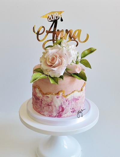 Congratulations Anna! - Cake by Jeanne Winslow