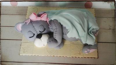 Sleeping  teddy bear  - Cake by Daria