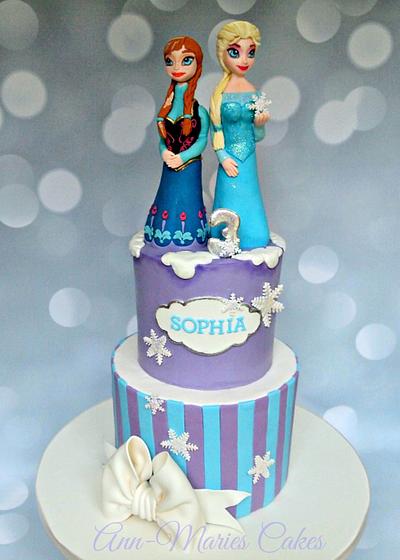 Frozen Birthday with Anna and Elsa - Cake by Ann-Marie Youngblood
