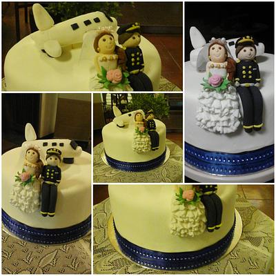pilot groom and bride. - Cake by epeh