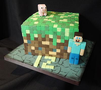 Dreaded Minecraft! - Cake by Elizabeth Miles Cake Design