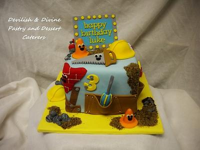 "Builder" cake - Cake by DevilishDivine