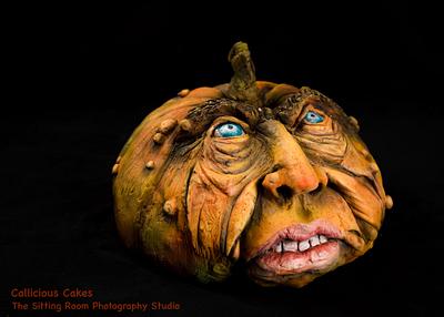 Pumpkin Head  - Cake by Calli Creations