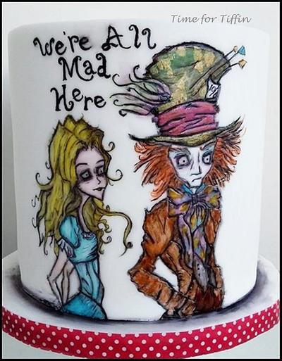 Alice and the Mad Hatter  - Cake by Time for Tiffin 