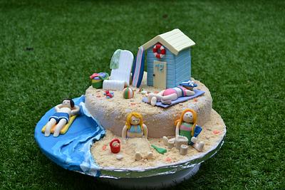 A day on the beach - Cake by nuriagarcia