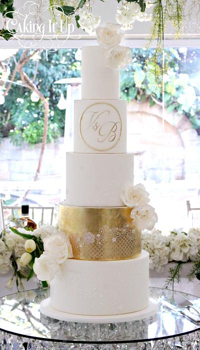 Luxe Wedding Cake - Cake by Caking It Up