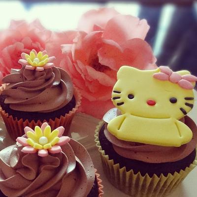 Hello kitty cupcakes - Cake by daman soni