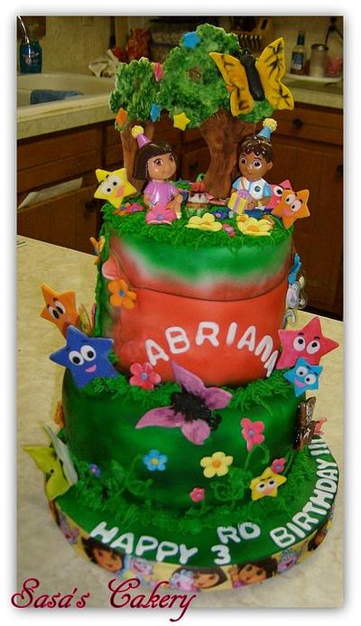 Dora Birthday Cake - Cake by Sara