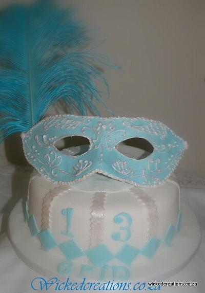Mask Cake - Cake by Wicked Creations