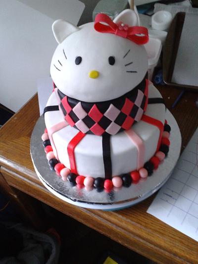Hello Kitty - Cake by m1bame