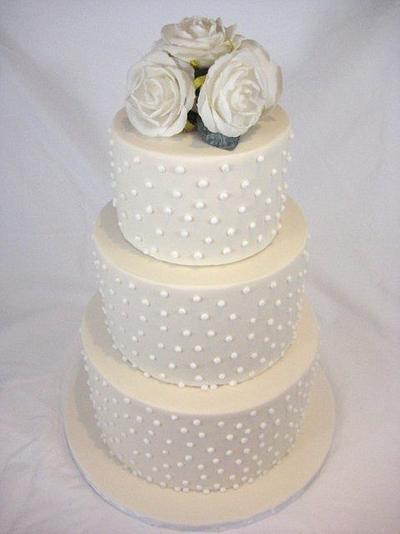 Spotty Wedding Cake - Cake by Kristy How