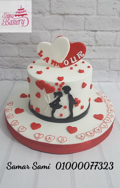 L'amour anniversary cake - Cake by Simo Bakery