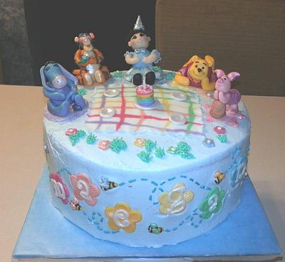 Pooh & Friends birthday picnic - Cake by Barbara