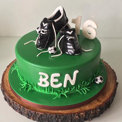 FootBall Boots - Cake by Lorraine Yarnold