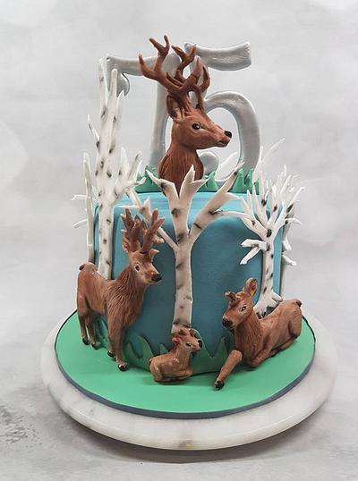 Deer cake - Cake by Rina Kazimierczak