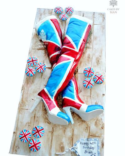 Knee High Boots Cake - Cake by Cakes by Sian