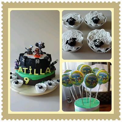 Skylanders cake and cupcakes - Cake by Mariya's Cakes & Art - Chef Mariya Ozturk