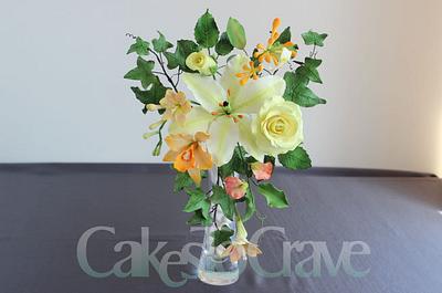 Sugar Flower Bouquet - Cake by Kirsty