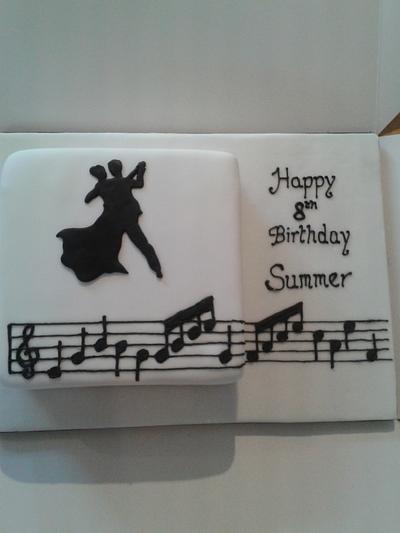 Black and white ballroom birthday cake - Cake by Kathryn Clarke