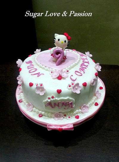 Hello Kitty flower birthday - Cake by Mary Ciaramella (Sugar Love & Passion)