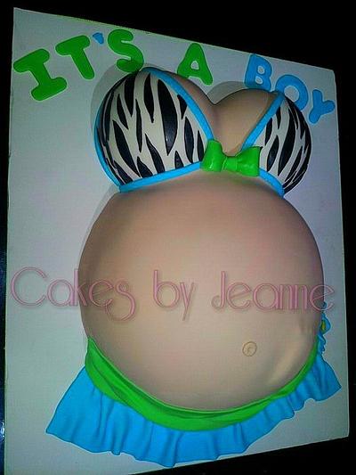 Belly Cake Baby Shower - Cake by Jeanette Ortiz
