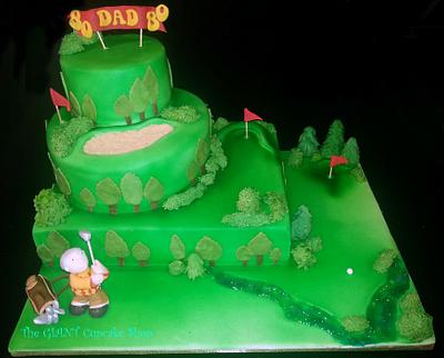 Golfer cake - Cake by Amelia Rose Cake Studio