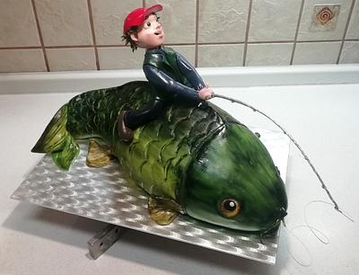 Fisherman a his carp - Cake by Majka Maruška