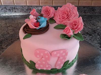 Love Birds cake - Cake by ronya's bella torta