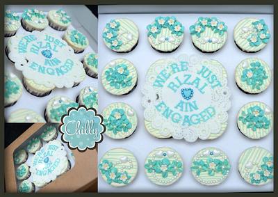 Turquoise 16 pcs Cuppies - Cake by Chilly