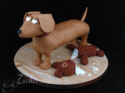 The innocent dachshund - Cake by Zuckersüße